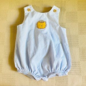 LN Baby Boys  Lion Seersucker Jon Jon Shortall